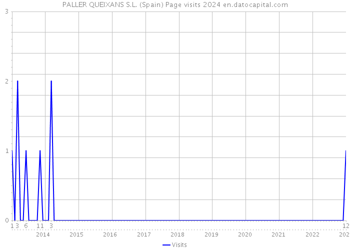 PALLER QUEIXANS S.L. (Spain) Page visits 2024 