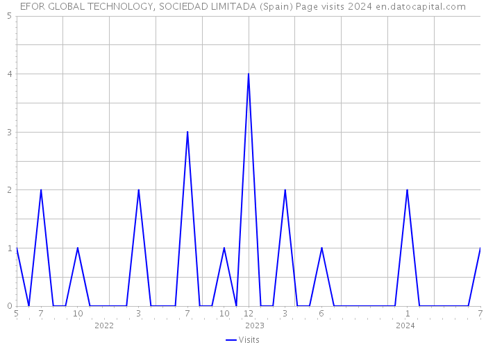 EFOR GLOBAL TECHNOLOGY, SOCIEDAD LIMITADA (Spain) Page visits 2024 