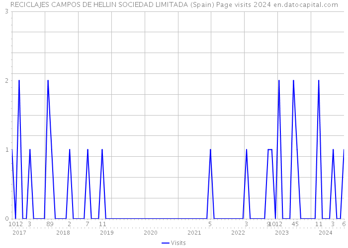 RECICLAJES CAMPOS DE HELLIN SOCIEDAD LIMITADA (Spain) Page visits 2024 
