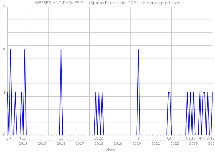 WESSER AND PARNER S.L. (Spain) Page visits 2024 