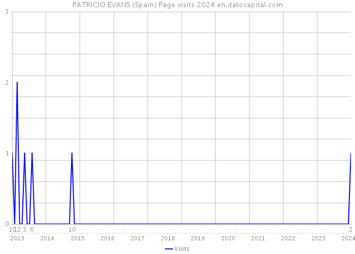 PATRICIO EVANS (Spain) Page visits 2024 