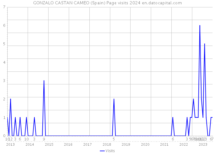 GONZALO CASTAN CAMEO (Spain) Page visits 2024 