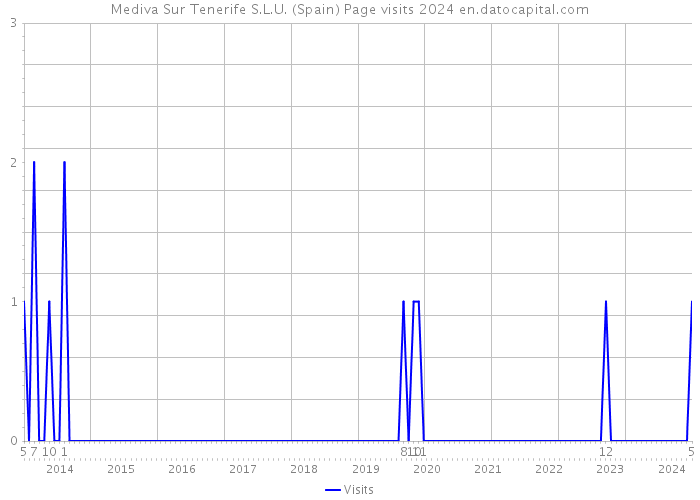 Mediva Sur Tenerife S.L.U. (Spain) Page visits 2024 