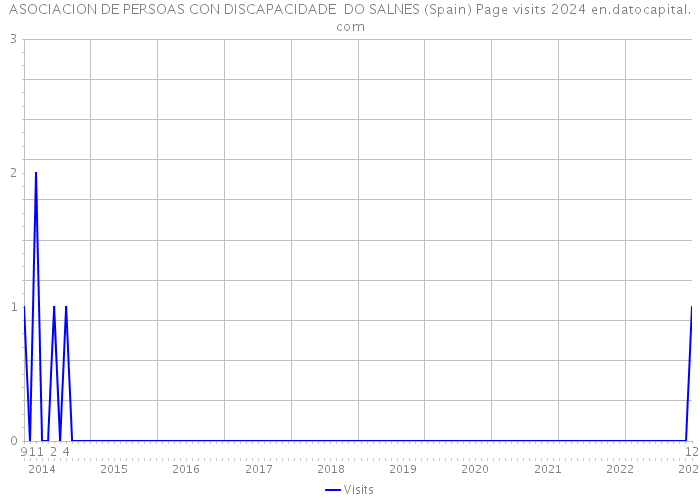 ASOCIACION DE PERSOAS CON DISCAPACIDADE DO SALNES (Spain) Page visits 2024 