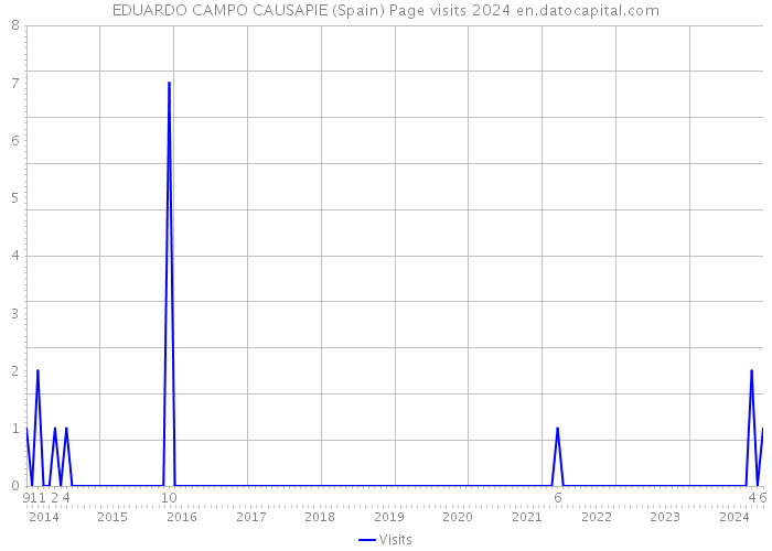 EDUARDO CAMPO CAUSAPIE (Spain) Page visits 2024 