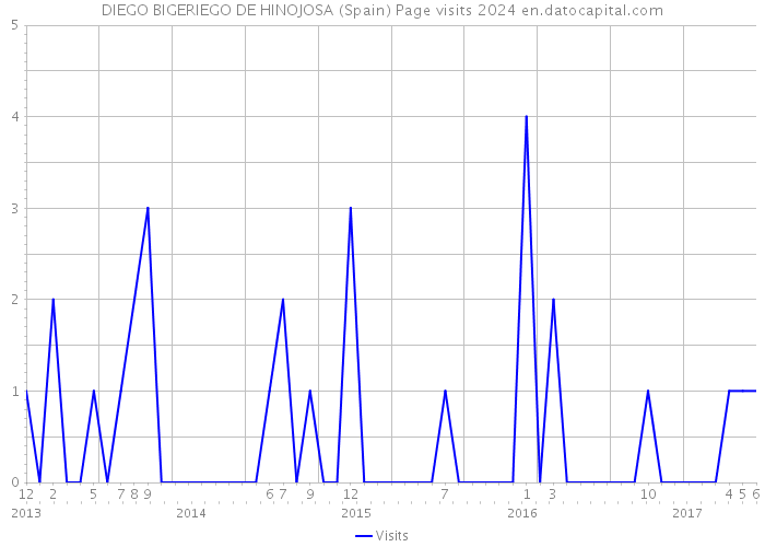 DIEGO BIGERIEGO DE HINOJOSA (Spain) Page visits 2024 