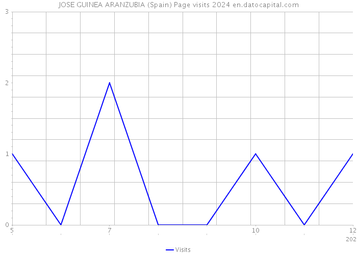 JOSE GUINEA ARANZUBIA (Spain) Page visits 2024 
