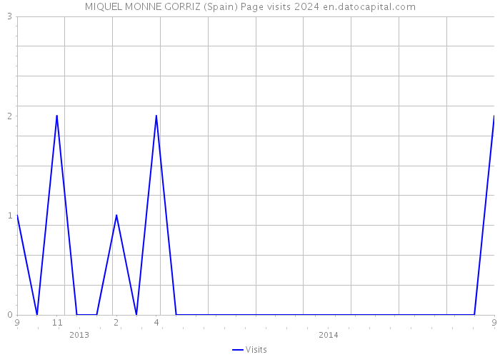 MIQUEL MONNE GORRIZ (Spain) Page visits 2024 