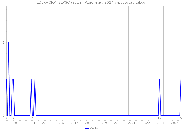 FEDERACION SERSO (Spain) Page visits 2024 