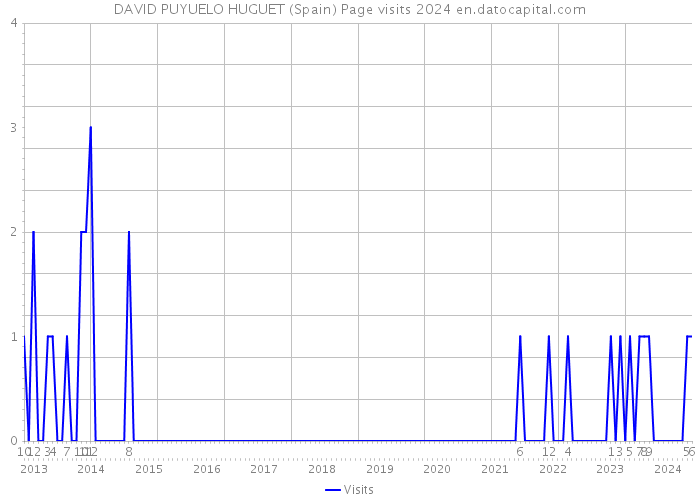 DAVID PUYUELO HUGUET (Spain) Page visits 2024 