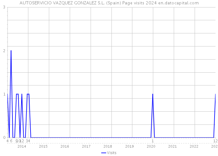 AUTOSERVICIO VAZQUEZ GONZALEZ S.L. (Spain) Page visits 2024 