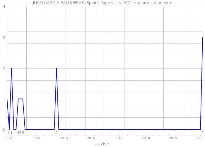 JUAN GARCIA FALGUERAS (Spain) Page visits 2024 