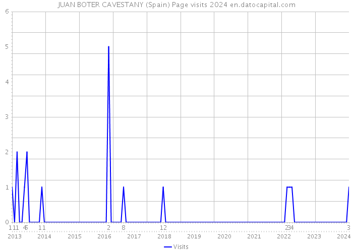 JUAN BOTER CAVESTANY (Spain) Page visits 2024 