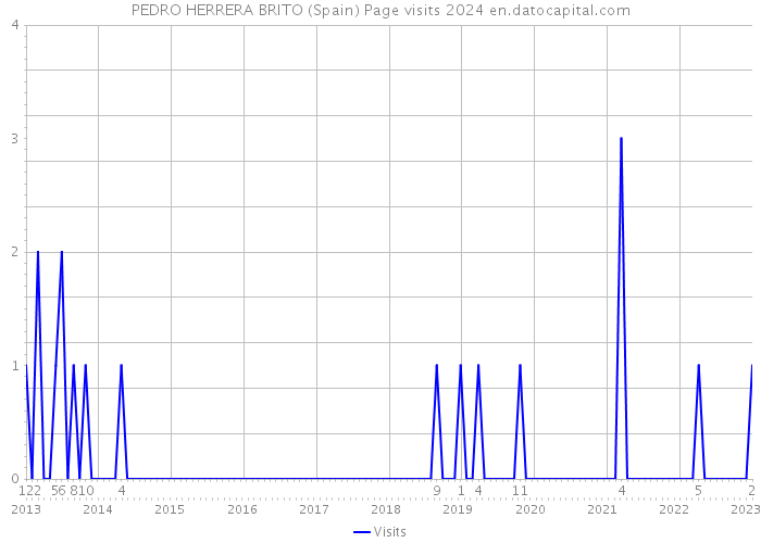 PEDRO HERRERA BRITO (Spain) Page visits 2024 