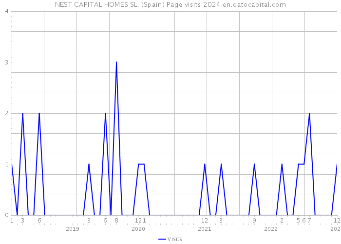NEST CAPITAL HOMES SL. (Spain) Page visits 2024 