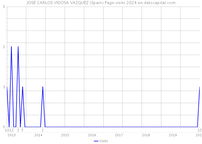 JOSE CARLOS VIDOSA VAZQUEZ (Spain) Page visits 2024 