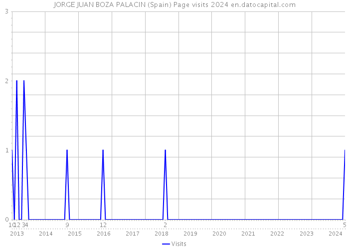 JORGE JUAN BOZA PALACIN (Spain) Page visits 2024 