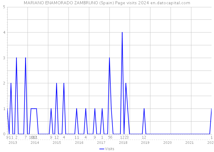MARIANO ENAMORADO ZAMBRUNO (Spain) Page visits 2024 