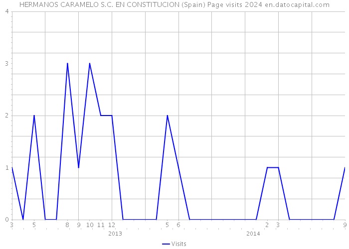 HERMANOS CARAMELO S.C. EN CONSTITUCION (Spain) Page visits 2024 