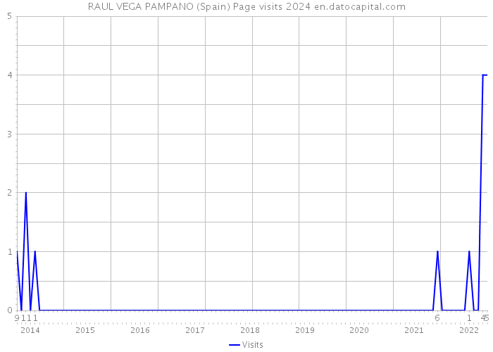 RAUL VEGA PAMPANO (Spain) Page visits 2024 