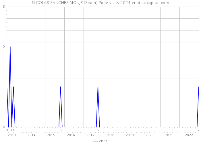 NICOLAS SANCHEZ MONJE (Spain) Page visits 2024 