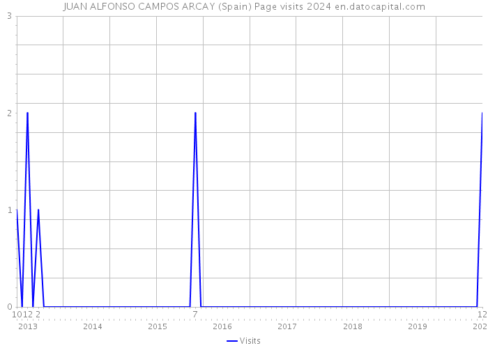 JUAN ALFONSO CAMPOS ARCAY (Spain) Page visits 2024 