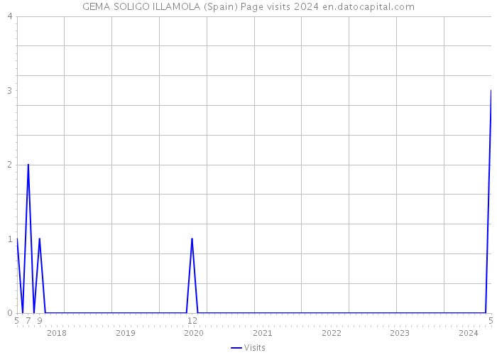GEMA SOLIGO ILLAMOLA (Spain) Page visits 2024 