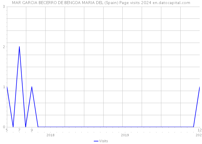 MAR GARCIA BECERRO DE BENGOA MARIA DEL (Spain) Page visits 2024 