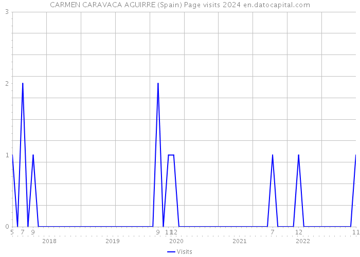 CARMEN CARAVACA AGUIRRE (Spain) Page visits 2024 