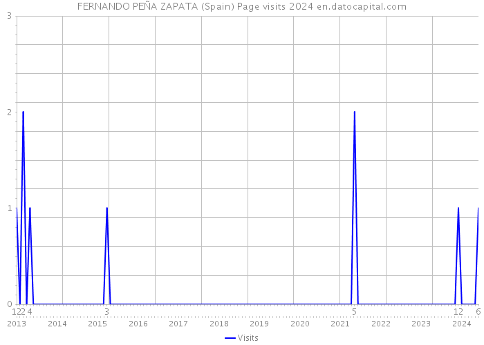 FERNANDO PEÑA ZAPATA (Spain) Page visits 2024 