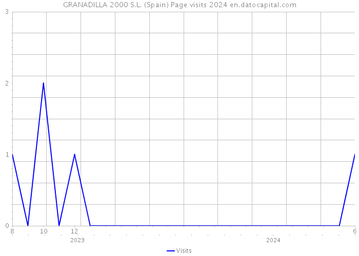 GRANADILLA 2000 S.L. (Spain) Page visits 2024 