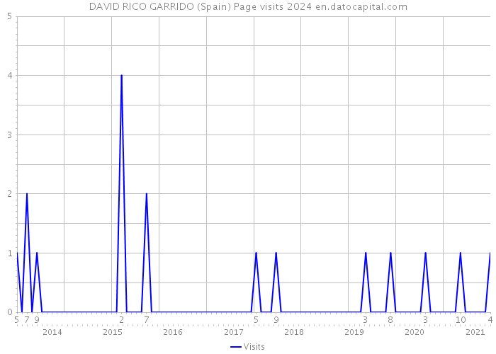 DAVID RICO GARRIDO (Spain) Page visits 2024 