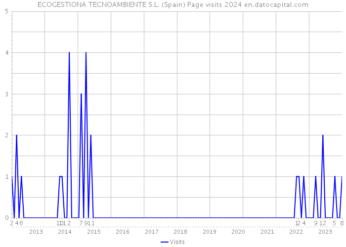ECOGESTIONA TECNOAMBIENTE S.L. (Spain) Page visits 2024 
