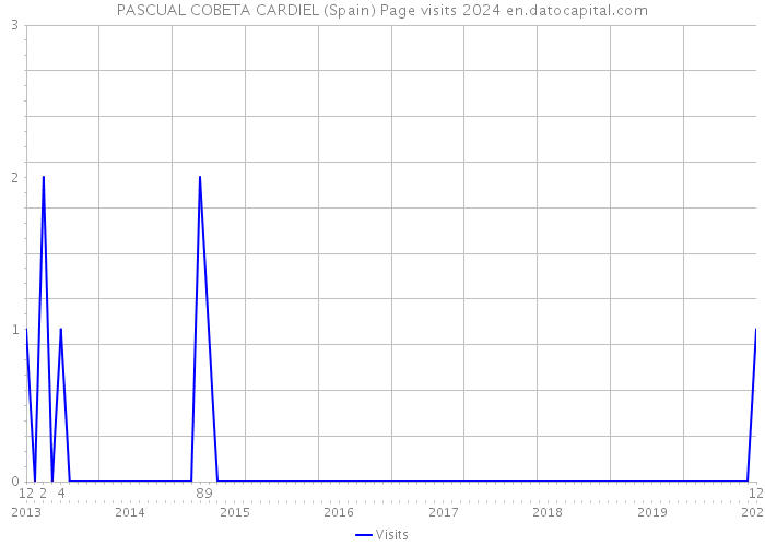 PASCUAL COBETA CARDIEL (Spain) Page visits 2024 