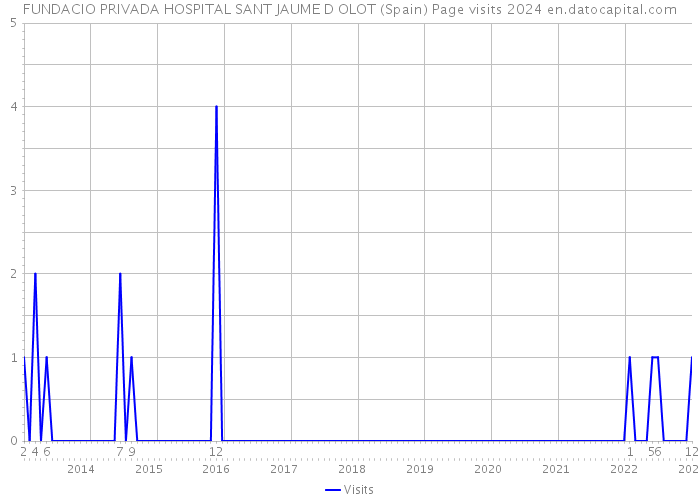FUNDACIO PRIVADA HOSPITAL SANT JAUME D OLOT (Spain) Page visits 2024 