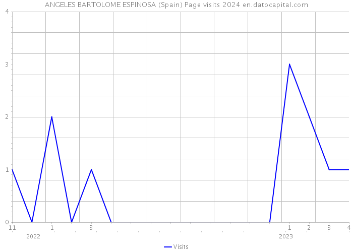 ANGELES BARTOLOME ESPINOSA (Spain) Page visits 2024 