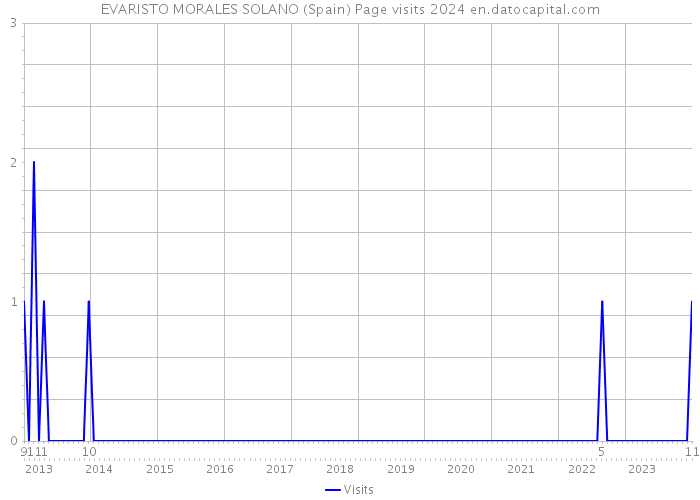 EVARISTO MORALES SOLANO (Spain) Page visits 2024 