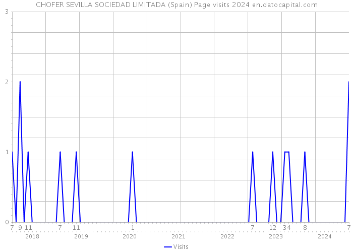 CHOFER SEVILLA SOCIEDAD LIMITADA (Spain) Page visits 2024 