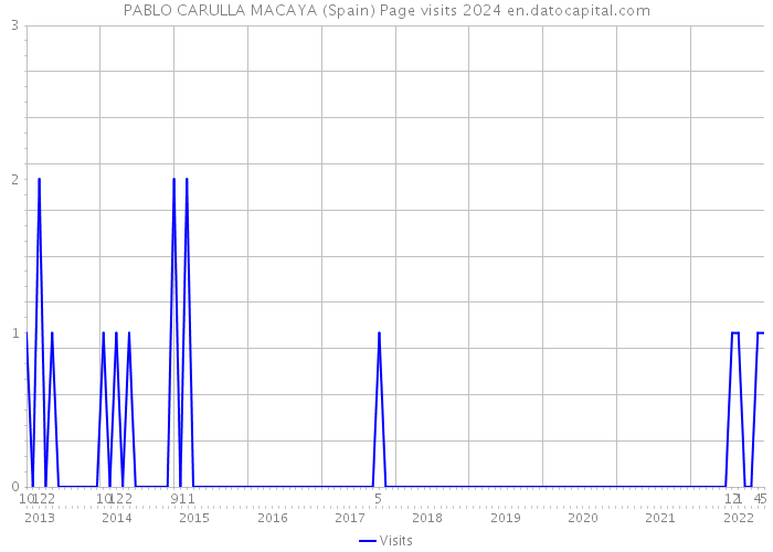 PABLO CARULLA MACAYA (Spain) Page visits 2024 