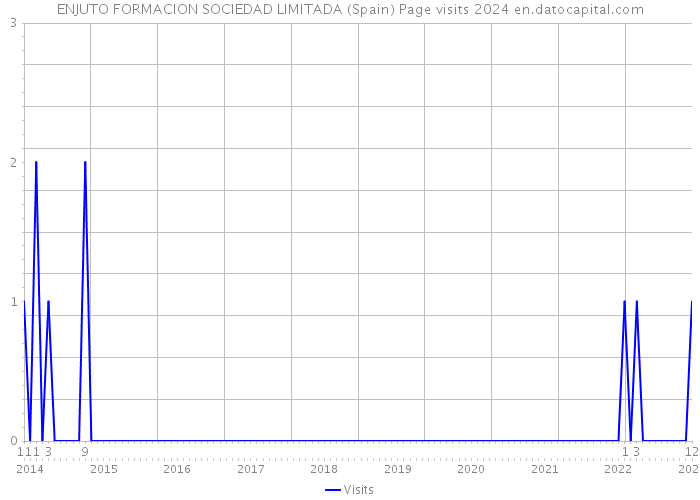 ENJUTO FORMACION SOCIEDAD LIMITADA (Spain) Page visits 2024 