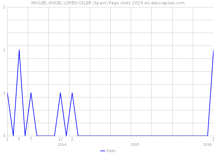 MIGUEL ANGEL LOREN OLLER (Spain) Page visits 2024 
