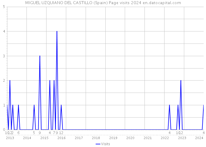 MIGUEL UZQUIANO DEL CASTILLO (Spain) Page visits 2024 