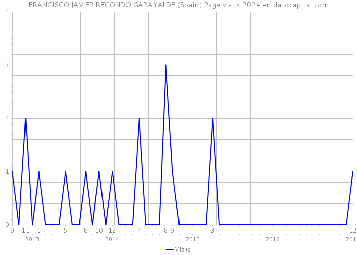 FRANCISCO JAVIER RECONDO GARAYALDE (Spain) Page visits 2024 