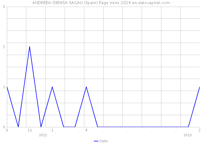 ANDREEA-DENISA SAGAU (Spain) Page visits 2024 
