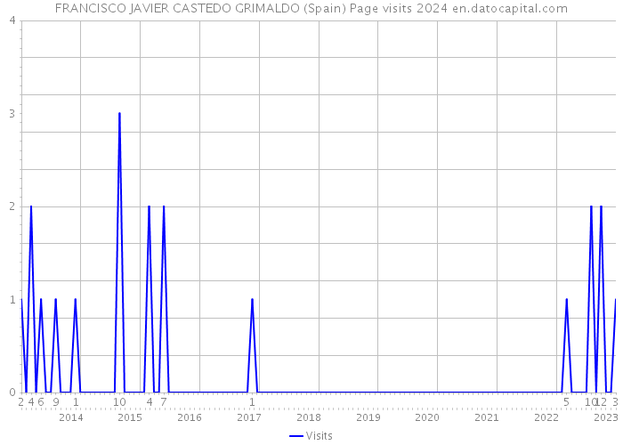 FRANCISCO JAVIER CASTEDO GRIMALDO (Spain) Page visits 2024 