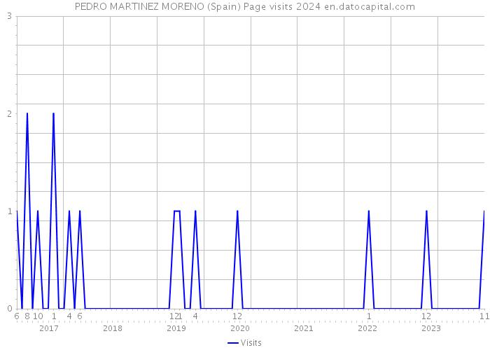 PEDRO MARTINEZ MORENO (Spain) Page visits 2024 