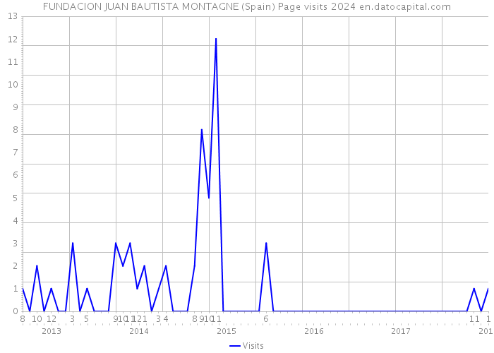 FUNDACION JUAN BAUTISTA MONTAGNE (Spain) Page visits 2024 