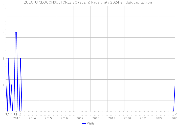 ZULATU GEOCONSULTORES SC (Spain) Page visits 2024 