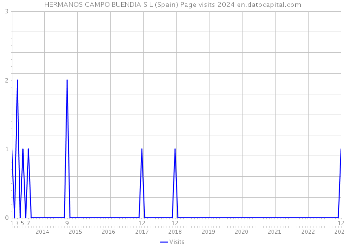 HERMANOS CAMPO BUENDIA S L (Spain) Page visits 2024 