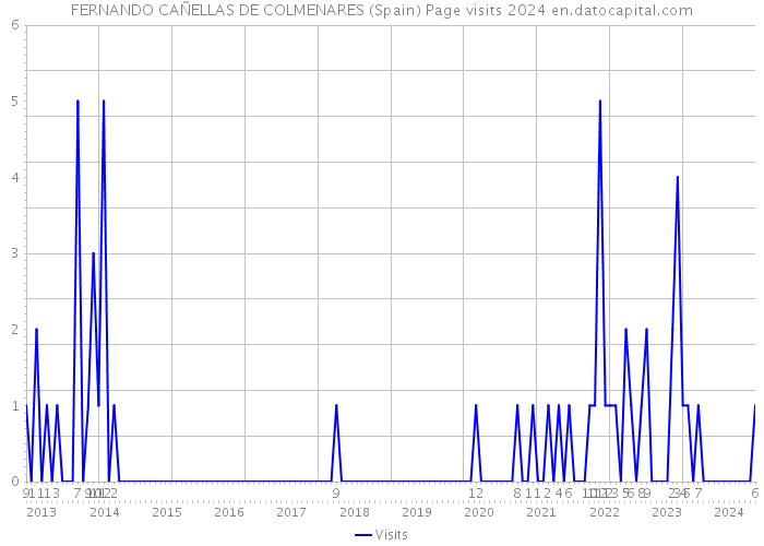 FERNANDO CAÑELLAS DE COLMENARES (Spain) Page visits 2024 
